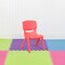 Emma and Oliver 10 Pack Plastic Stackable School Chair with 10.5" Seat Height